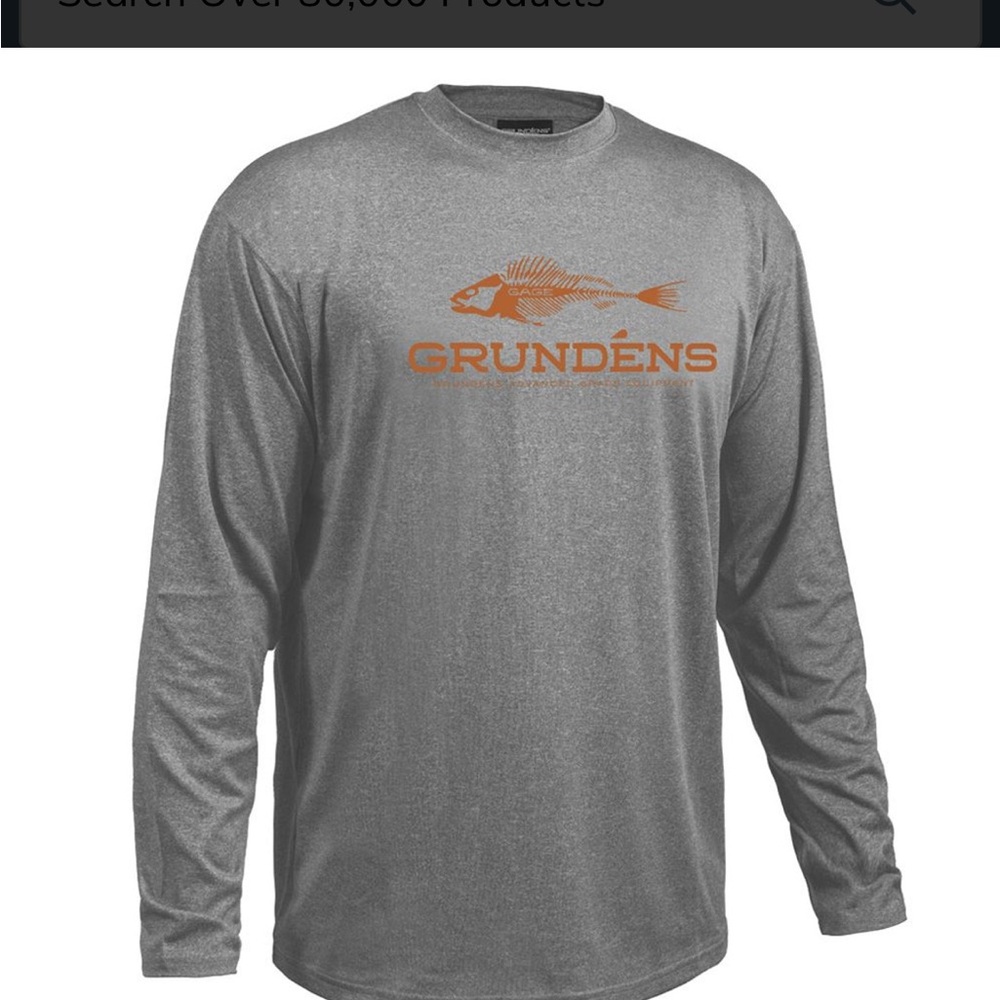 Grundens deck hand long sleeve monument gray men’s 3xl